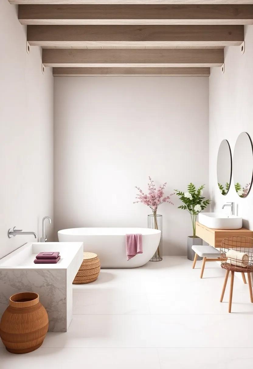 Soft Lilac and Pure White: Emitting a delicate charm, this ​color scheme transforms the mundane into⁣ a tranquil, ​spa-like ​retreat
