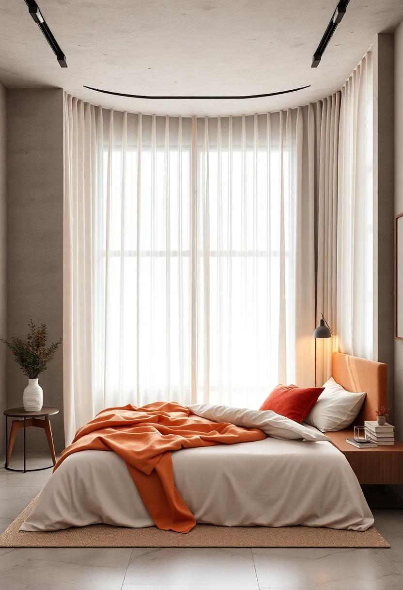 utilize Curtain‌ blinds: Consider Venetian or roller‌ blinds ‍for a modern approach‌ that provides cleaner lines alongside the⁣ softness⁤ of drapery