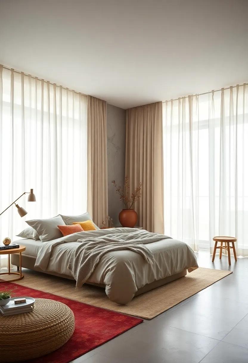 Keep⁤ it Open and Airy:​ Use curtain sheers​ that allow​ for an unobstructed view ⁤when desired, ensuring your bedroom feels spacious and inviting