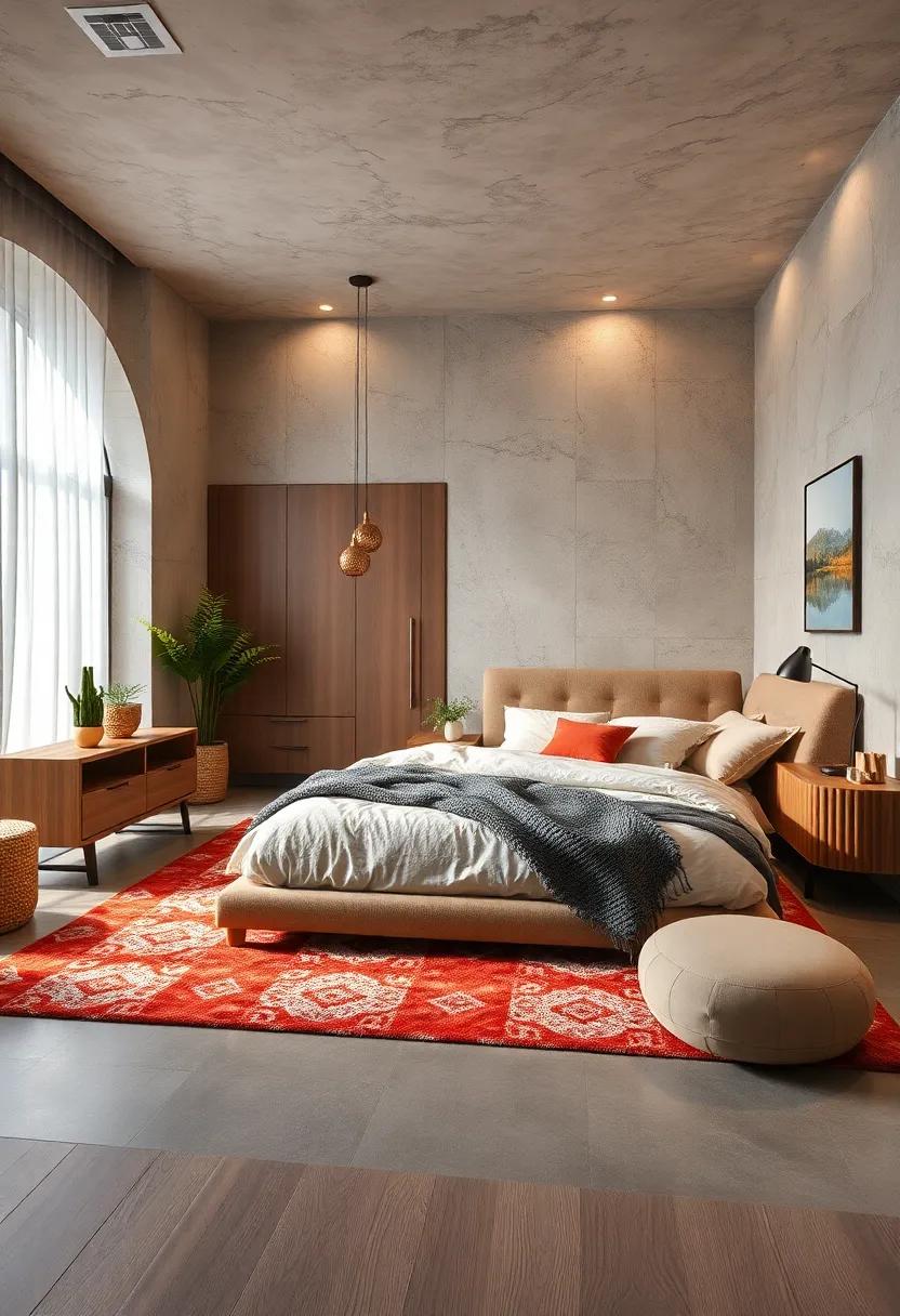 Area Rugs: A plush area rug‍ can define your sleeping space and add warmth,​ creating a welcoming atmosphere to your bedroom