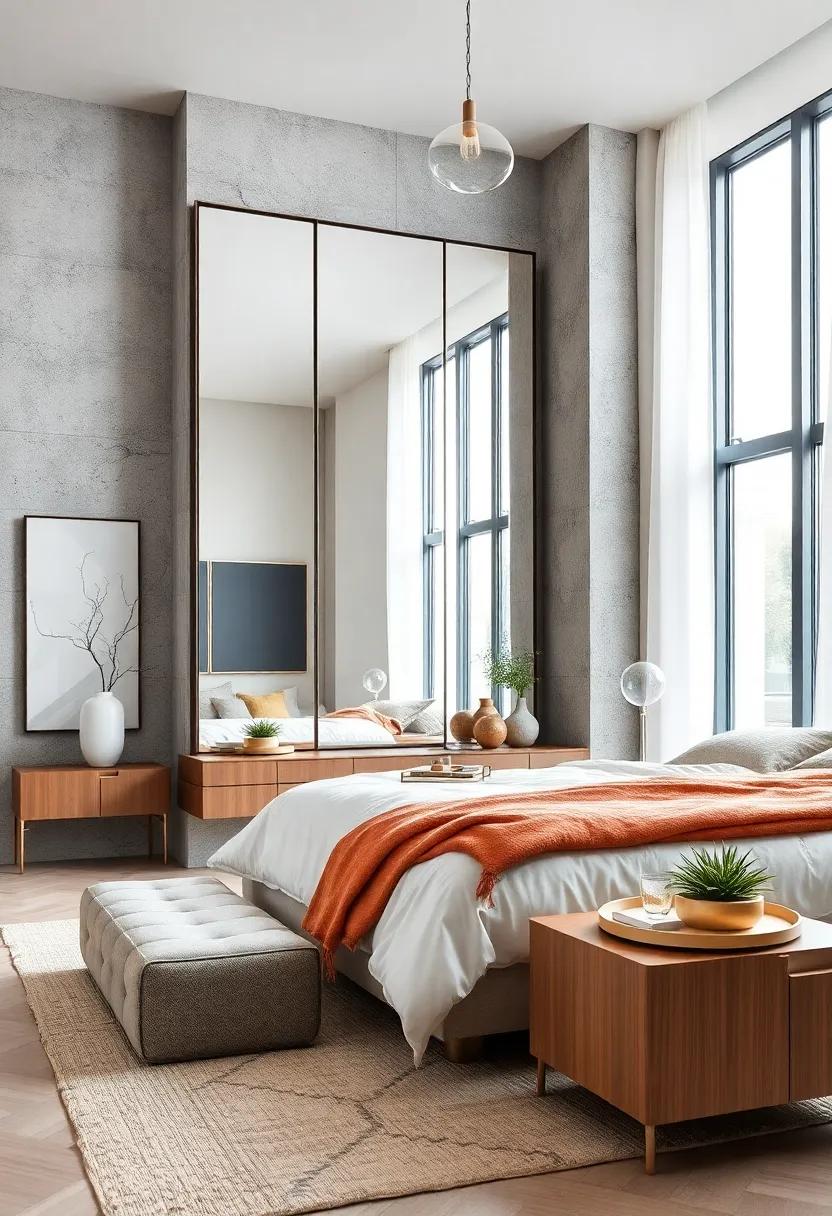 Large Mirrors: A sizable mirror not only serves as a practical⁤ element but also enhances natural light and creates​ the illusion of space