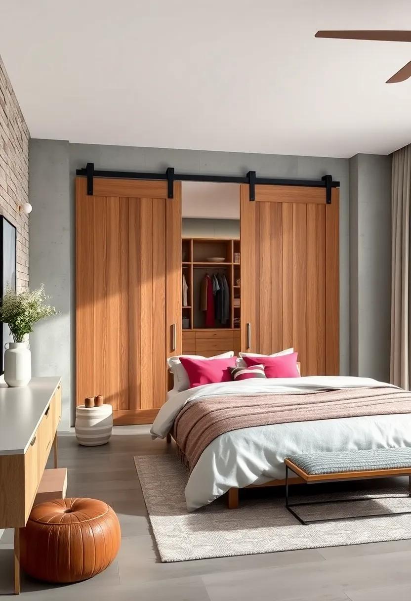 Sliding ‌Barn Doors: Introduce sliding⁢ barn doors for a ​trendy approach to closet ⁤space, merging rustic charm with modern style