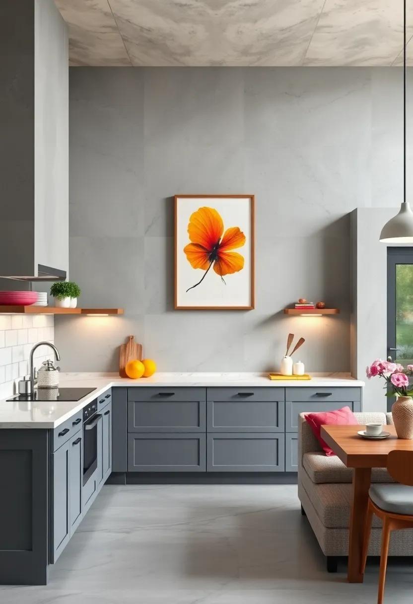 Accent Wall Art: Use ⁣wall art or a gallery of framed prints in vibrant colors ⁢to‍ bring life to ‌your kitchen and reflect your personality