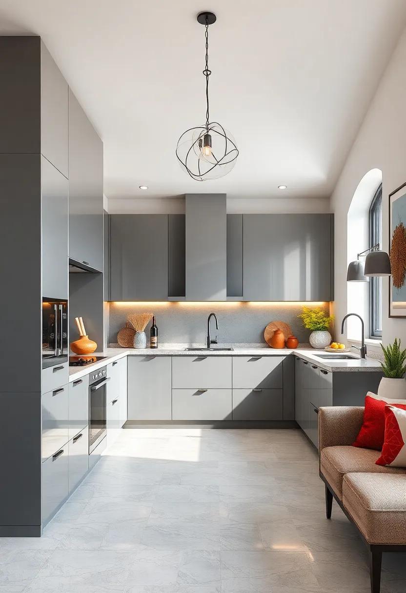 Glossy Cabinet Finishes: ‍Opt for high-gloss cabinetry to reflect ⁤light and create a ​contemporary ‌vibe that brightens ‍the entire space