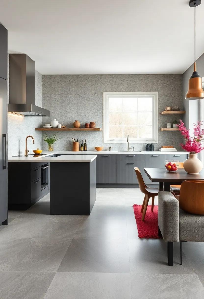 play with Patterns: Experiment ‍with geometric designs in flooring ‌or backsplashes to‍ contrast with solid gray surfaces for added intrigue