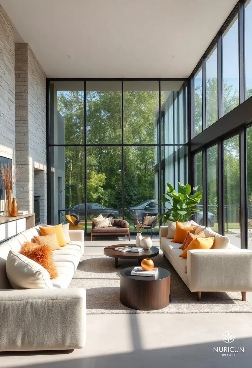 Layered Textures: Introduce a‍ variety of textures through throw pillows,⁢ rugs, ⁣and curtains to add depth and warmth, counterbalancing the vastness of ‌glass