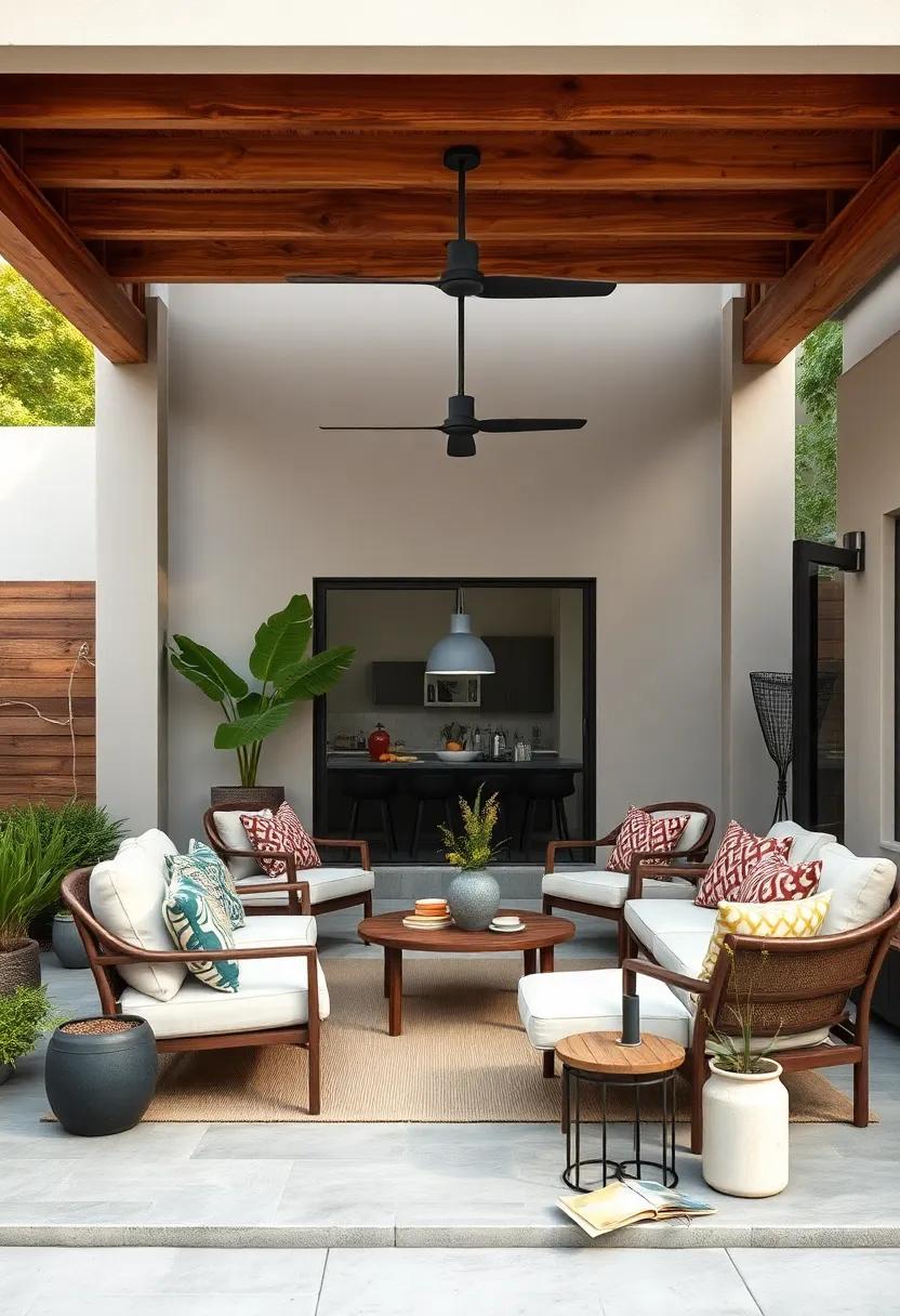 Incorporate recycled materials in‌ a minimalist​ design, transforming salvaged wood into⁢ a rustic outdoor‌ dining area⁢ that tells a⁣ story