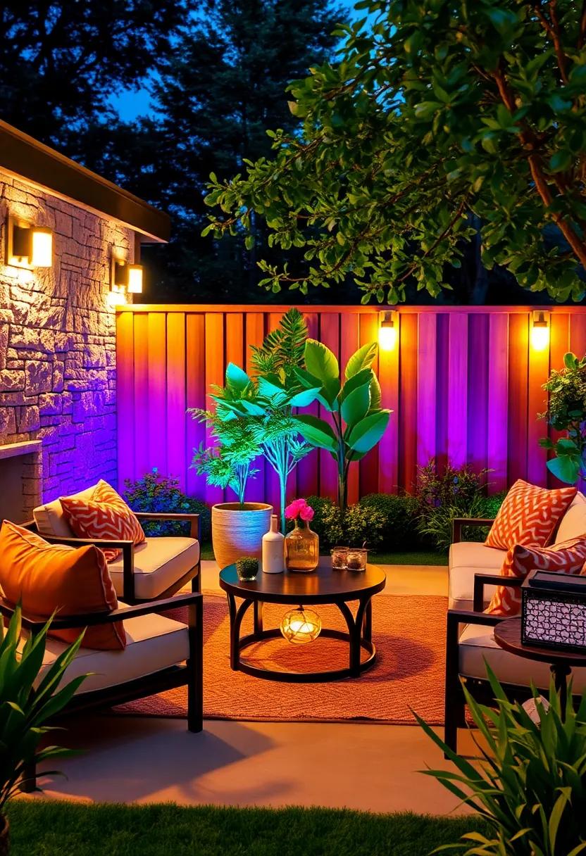 Customizable Color Floodlights: Install floodlights with the ability to change colors or patterns, triggered by motion to create a dynamic ‍yard environment