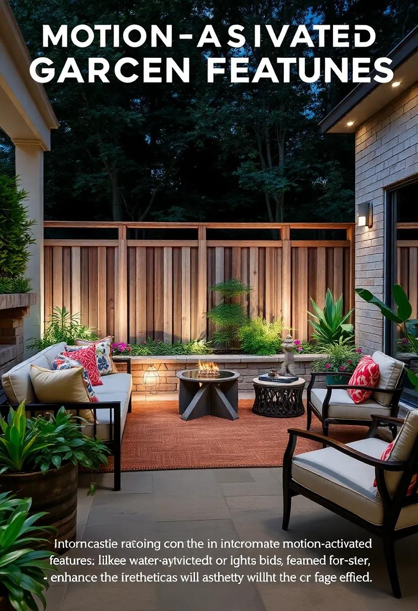 integrated Garden Features: Incorporate motion-activated lights into garden features, like ‌water fountains or flower⁣ beds, to enhance the aesthetic while providing safety