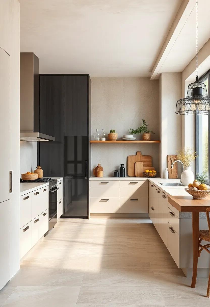 Sandy Beige Limestone: Feel the calming ​effect of sandy beige limestone tiles,ideal for achieving a‌ serene and inviting cooking area