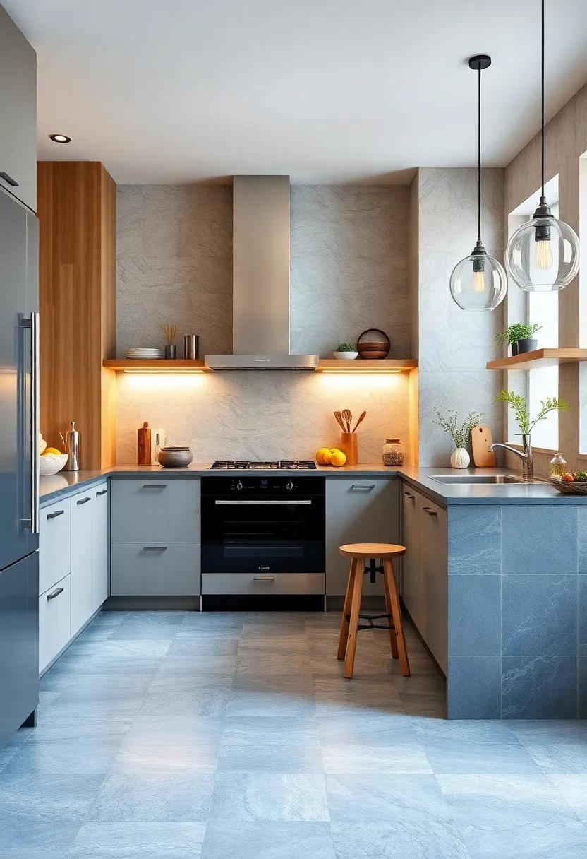 Warm Beige Travertine: Achieve an inviting atmosphere with ⁣warm beige travertine tiles, perfect for ⁢complementing a variety of kitchen styles