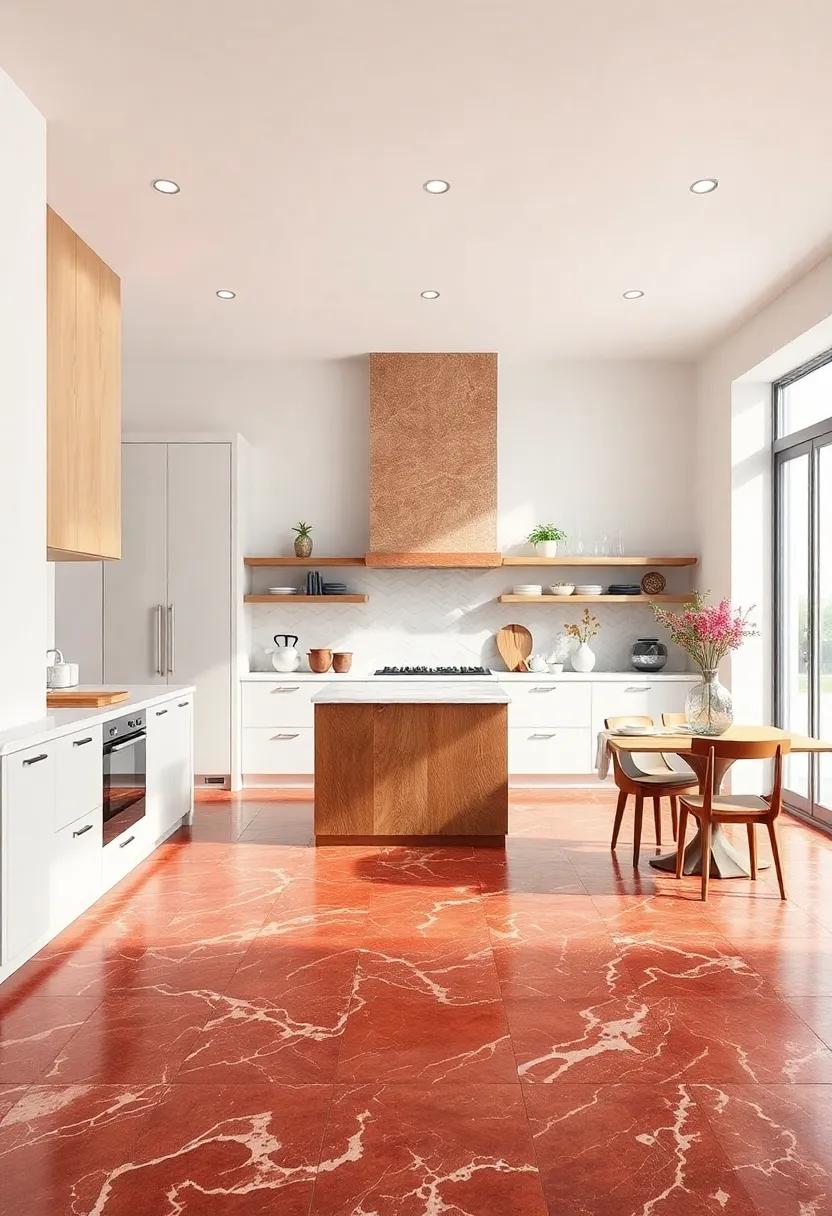 White ⁢Carrara Marble: Admire the subtle veining of Carrara marble tiles, offering a clean and classic look that enhances any kitchen⁤ style