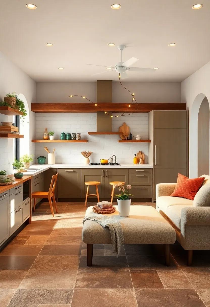 Rustic⁢ Brown Flagstone: Enhance your farmhouse vibe with rustic brown flagstone tiles, giving‌ your kitchen a cozy and ⁢inviting personality