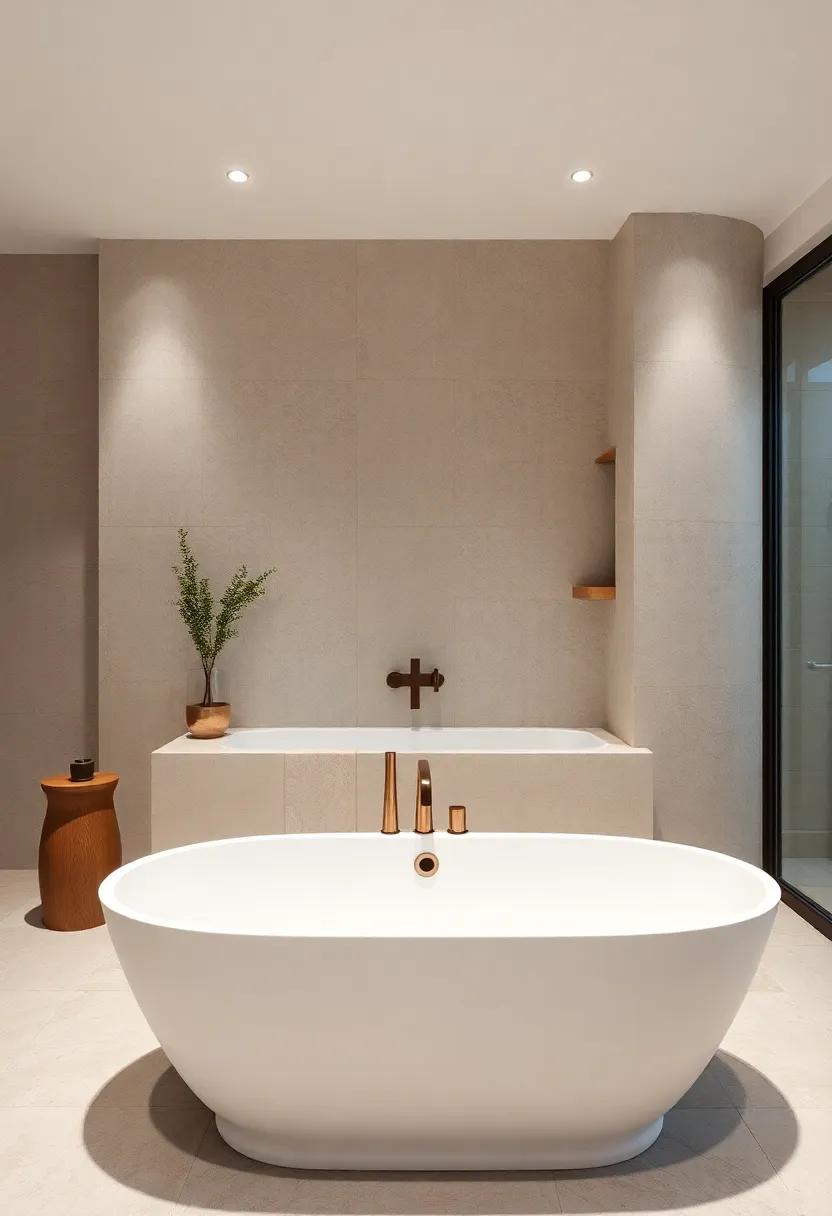 Classic ⁣Bathtub: If space‍ allows,⁢ a freestanding tub in a ⁣soft matte finish can serve as a stunning centerpiece‌ for a serene retreat