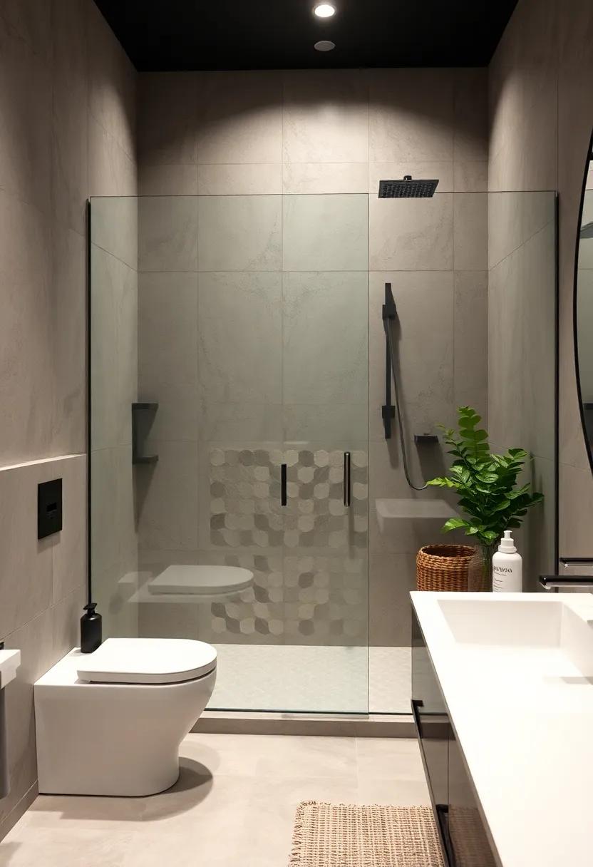 Clear Glass⁤ Shower Enclosure: ‌Keep the sightlines open with a ⁣frameless ⁤glass shower to ⁤maintain an airy feeling while visually ⁣expanding the space