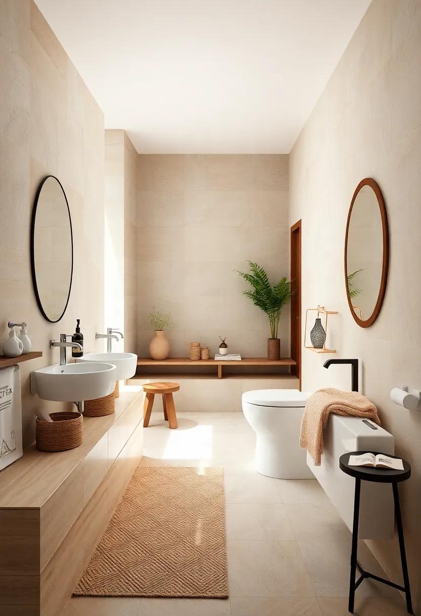 Monochromatic Color‌ Scheme: Choose varying shades of ⁤beige or taupe for tiles and decor ‌to create an inviting, layered look