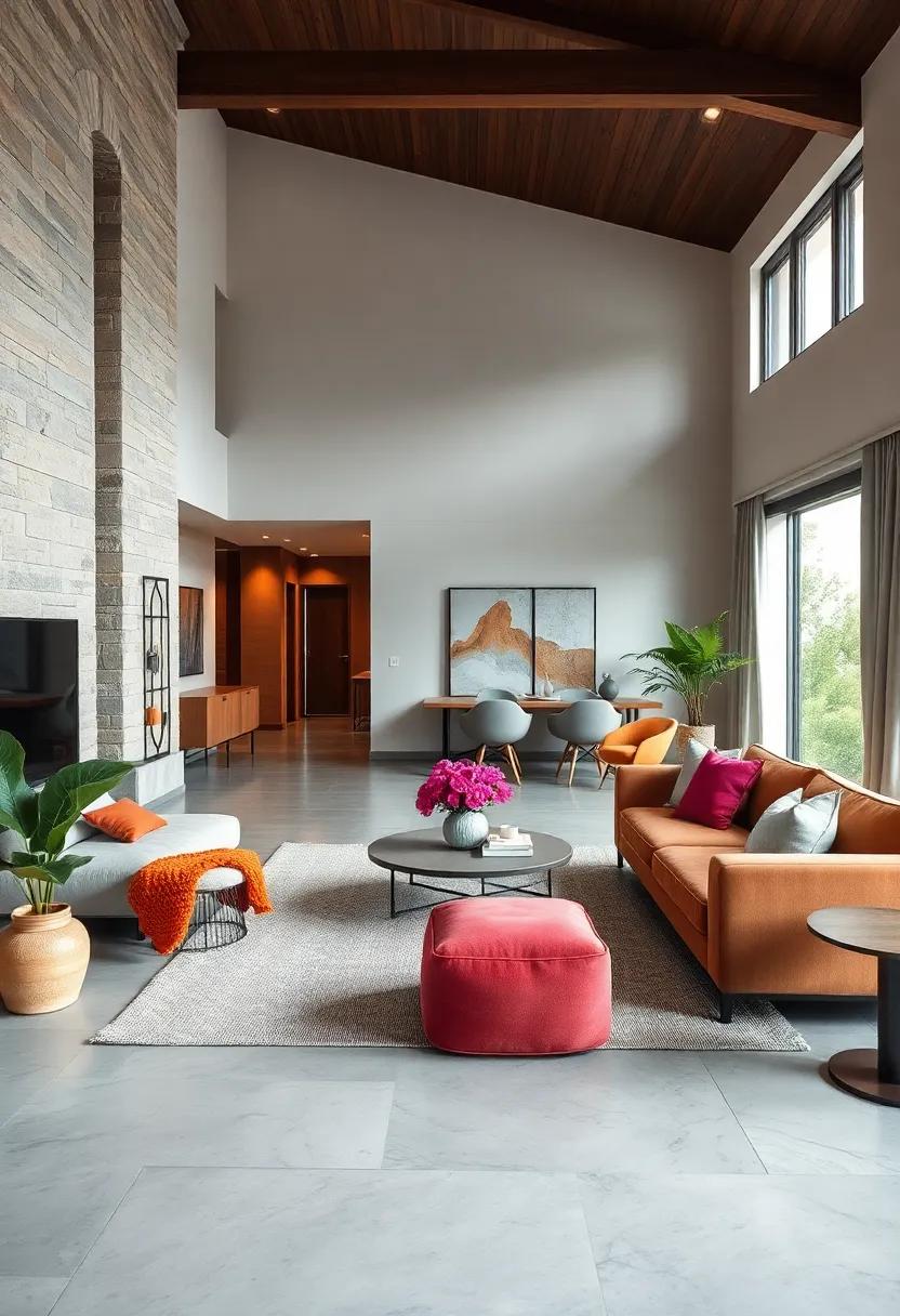 Neutral Base with Pops of Color: Start with a neutral base‍ and infuse bold color accents through cushions​ and decor to maintain a modern yet inviting atmosphere