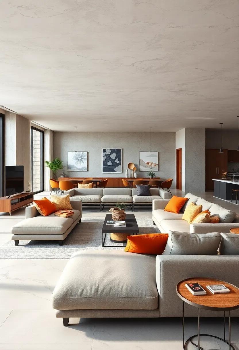 Interactive Furniture: Incorporate⁤ movable furniture ⁢pieces like modular sofas to adapt your living area‌ to suit various occasions and needs