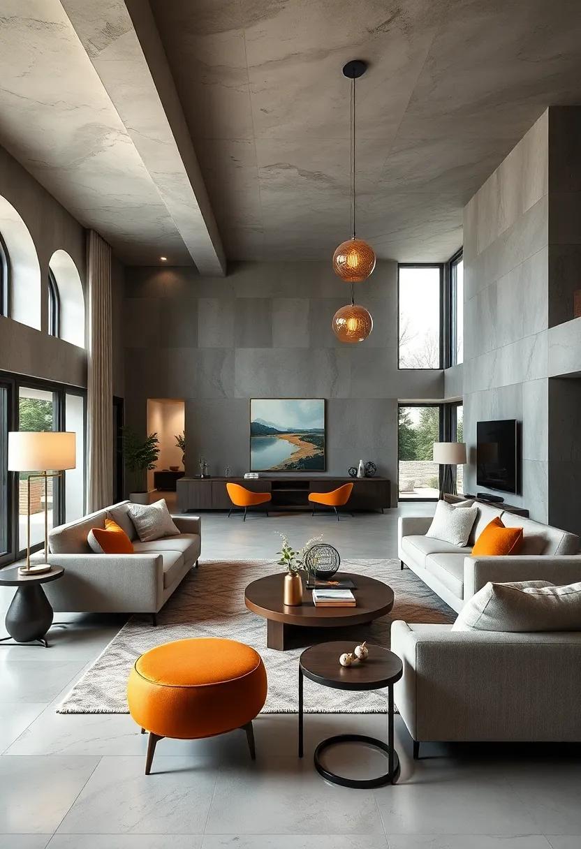 Artistic ‌Lighting: Install⁣ striking light fixtures ‍like pendant⁤ lamps or sculptural floor lamps that act as both functional lighting and artistic statements