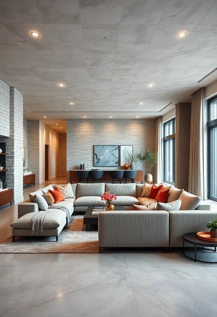 Create Zones: Use a sectional to delineate distinct areas in your open living space, such as a reading nook or social corner