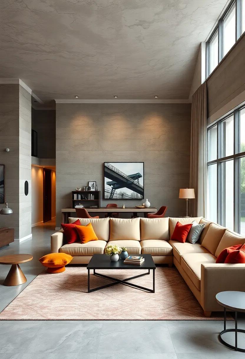 Integrate Tech: Choose a sectional with built-in USB ports and power outlets for seamless connectivity in your living space