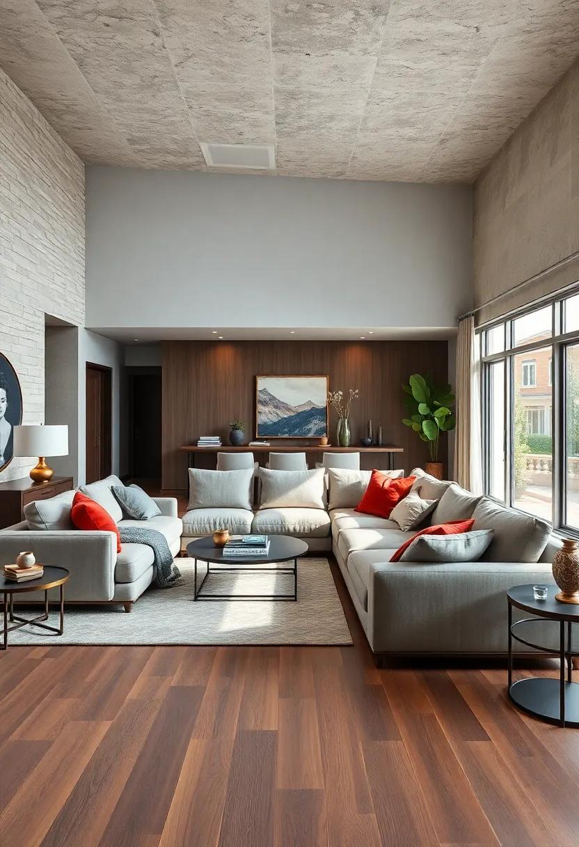 add Built-in Storage: Find sectionals with hidden compartments to maximize space and keep your living room tidy