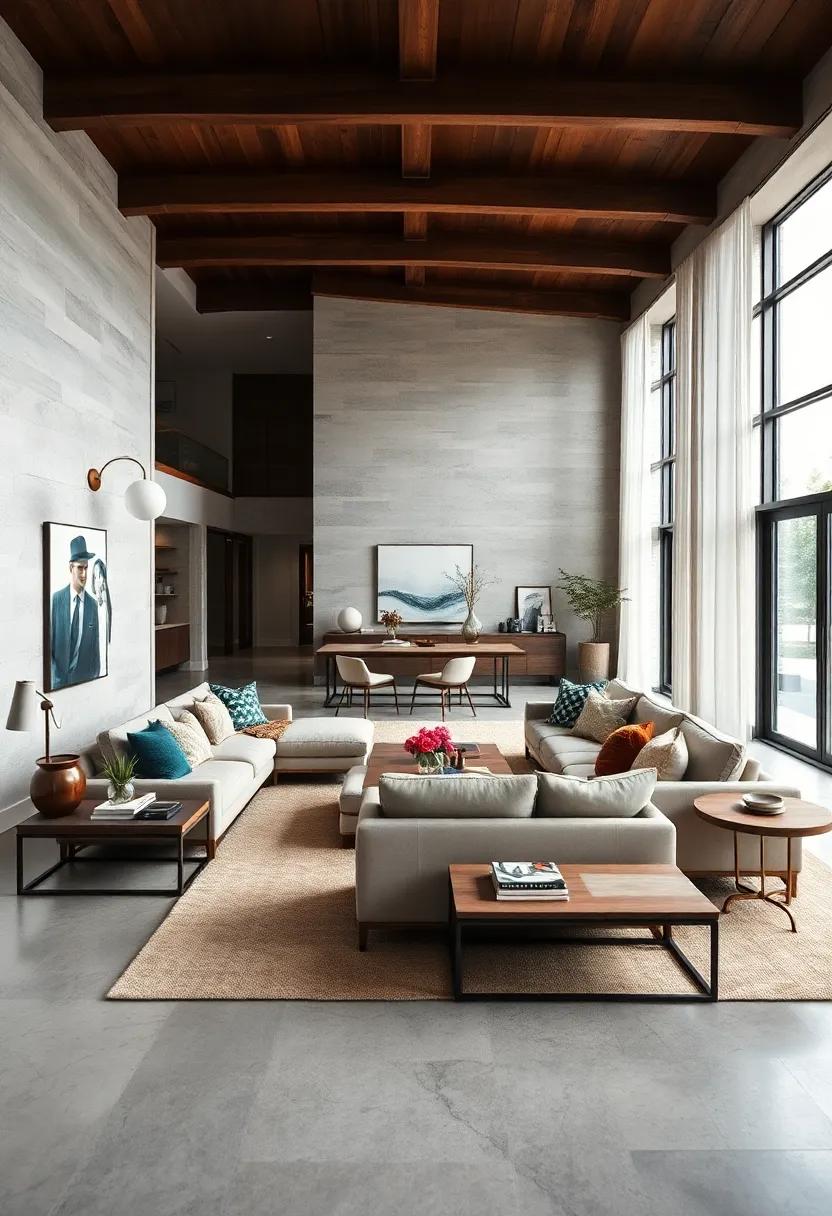 Focus on Scale: Choose a sectional that fits proportionately within your open space for a balanced look