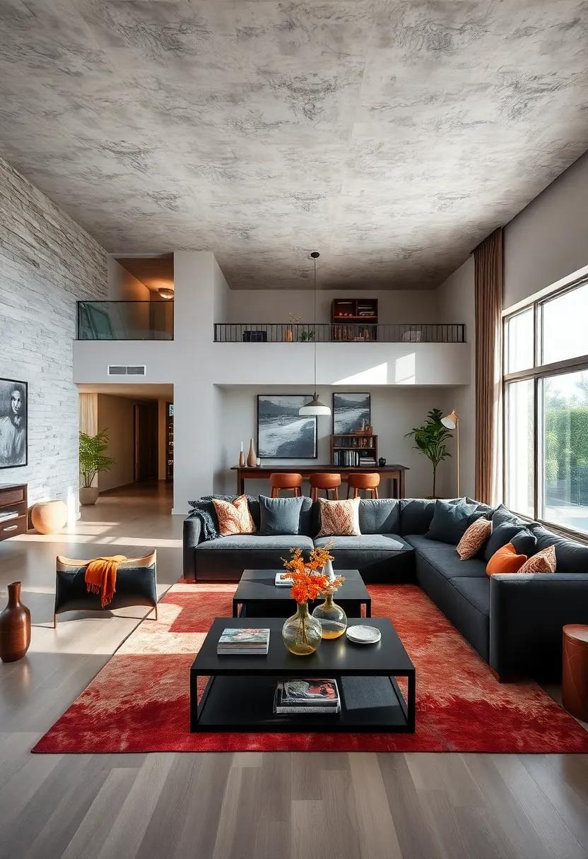 Use Contrasting Colors: Pair a dark-colored sectional with light walls for a striking contrast that adds depth