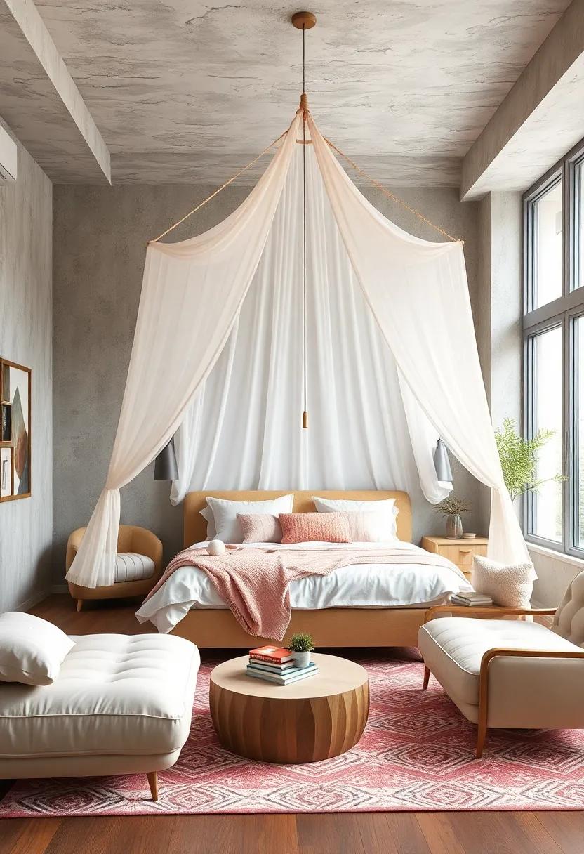 Dreamy Canopy: Create an enchanting feel by ⁤hanging‌ a ‌light,airy⁣ canopy in‍ pastel ‌fabric⁢ over your bed ‌or reading nook