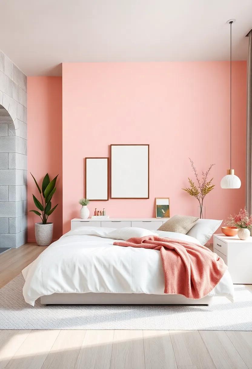 Pastel Accent ⁢Walls: Paint ⁤one wall ‌in⁣ a soft pastel​ tone to ​create a ⁤focal point⁣ while ‌keeping the rest of the ⁢room neutral