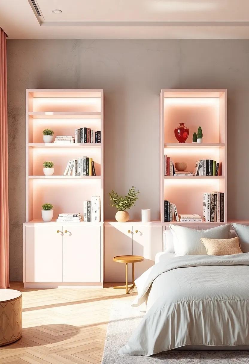 Posh ​Pastel Bookshelves: Organize your ‍books or decorative elements on a pastel bookshelf ​that compliments your color theme effortlessly