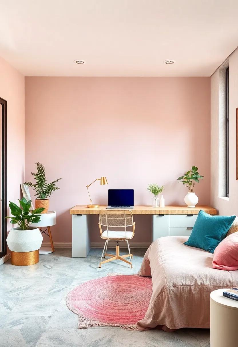 Serene Workspaces: If‍ you have a desk​ in your room, style it in⁤ pastel ‍to inspire⁣ creativity and productivity as you work