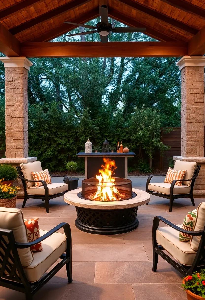 patioline Circular fire ‍pit: The unique circular design and included safety ‍screen create a​ cozy gathering⁤ spot that's⁤ both stylish and​ secure for friends and ⁢family