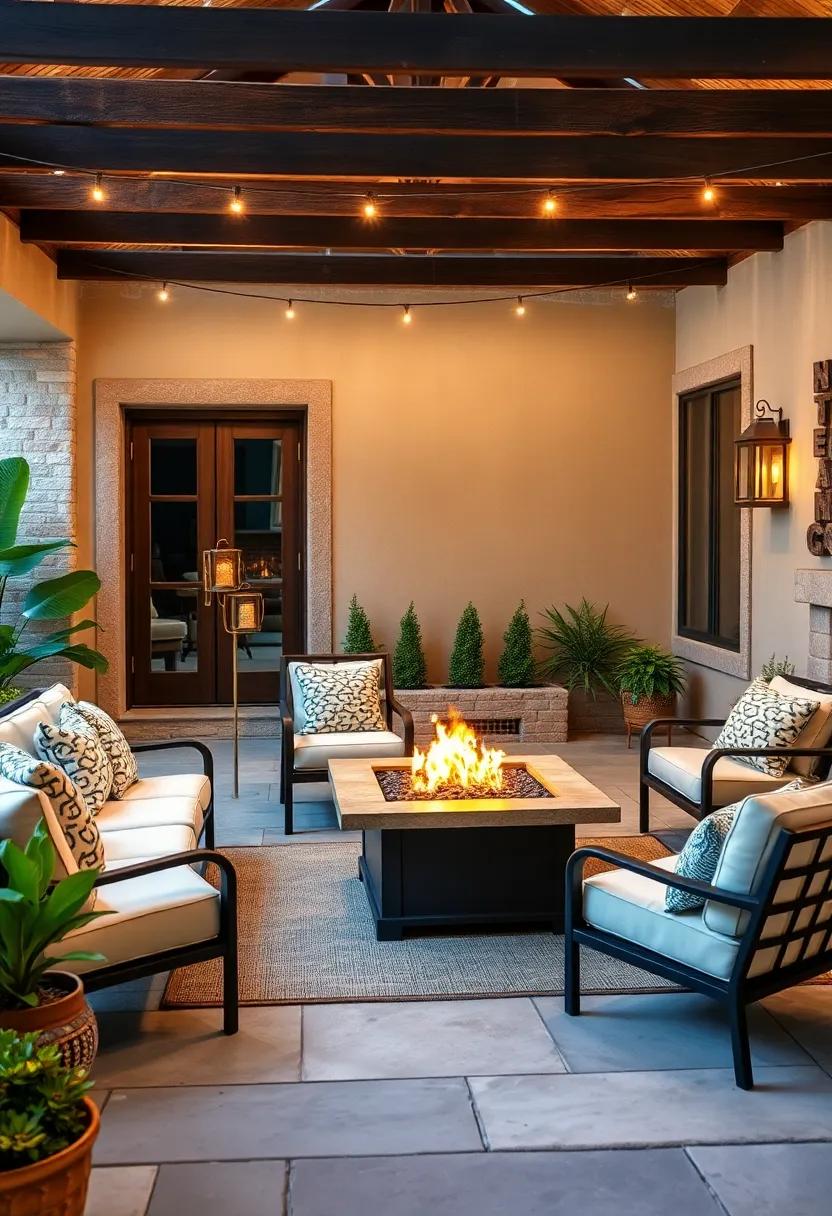 Suncast Outdoor Fire Pit: This stylish resin ‌fire pit features a safety screen, making it a low-maintenance‌ and ‍cozy addition to your outdoor​ entertainment area