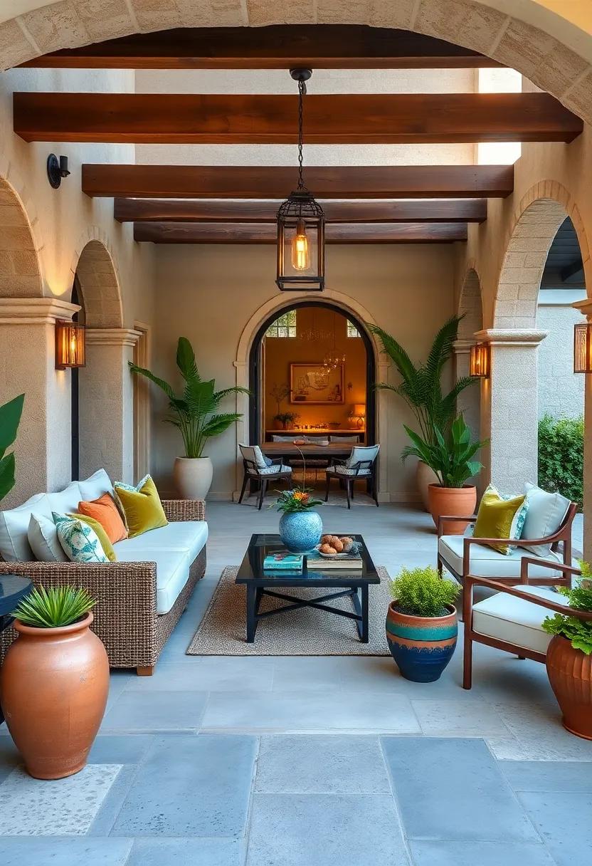 Artistic Features: Incorporate sculptures or⁤ hand-painted ‍pottery to serve as stunning ⁣focal points in your outdoor space