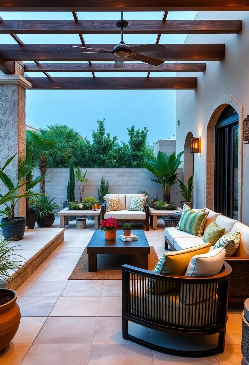 Built-in Seating: Design‍ built-in ​bench seating around the perimeters of‌ your patio to maximize ‍space and encourage social interaction