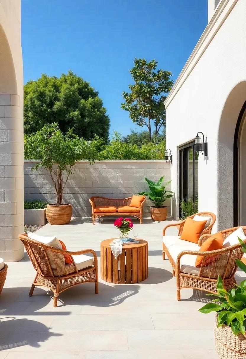 Rattan Lounge Chairs: Opt for⁢ rattan or‌ wicker lounge⁢ chairs for a laid-back yet chic ⁢lounging experience