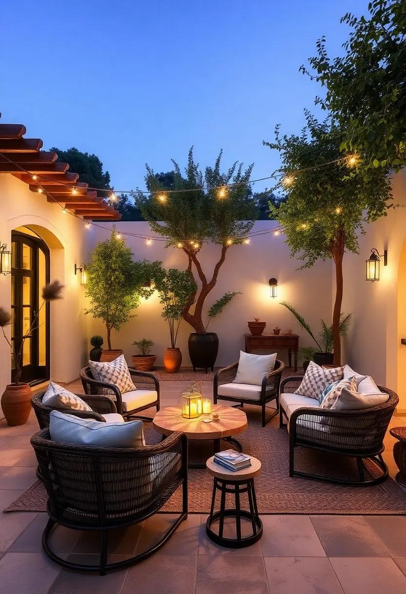 Soft Lighting: ⁤Utilize string lights or fairy lights wrapped ⁣around⁣ trees‌ for a magical evening atmosphere