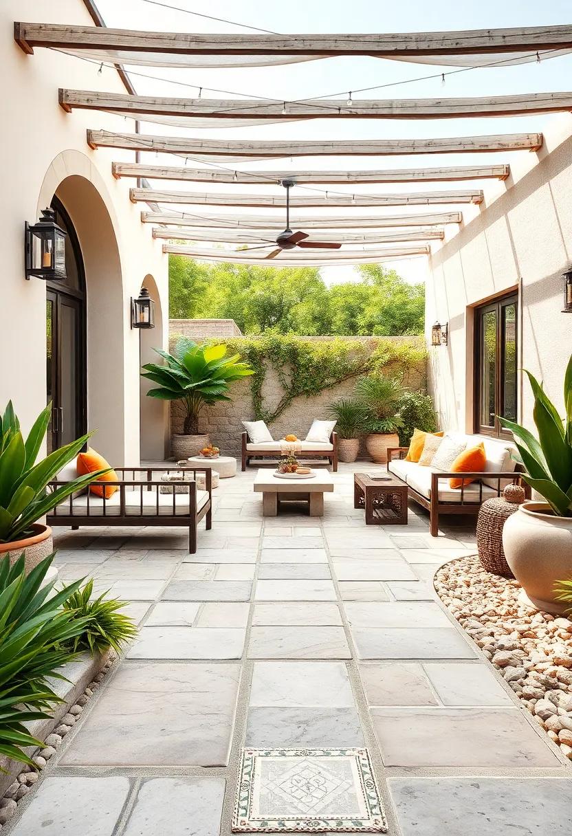 Stone Pathways: Lay ‍down natural stone‌ pathways to connect different areas of your patio and guide ‍guests through the ⁢oasis