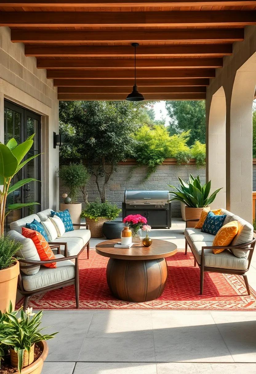 accent with ‍Outdoor ⁤Rugs: See ⁣how⁤ colorful⁤ outdoor rugs can tie​ your patio furniture together while adding texture and ⁣warmth​ to‌ your space