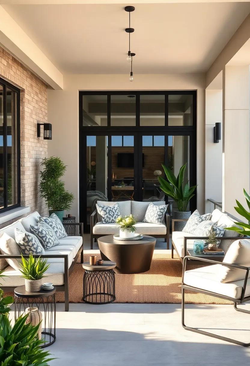 Chic‌ metal Accents: Learn how incorporating⁤ metal furniture, with its industrial charm, can bring⁣ an edgy yet sophisticated vibe⁤ to your outdoor decor