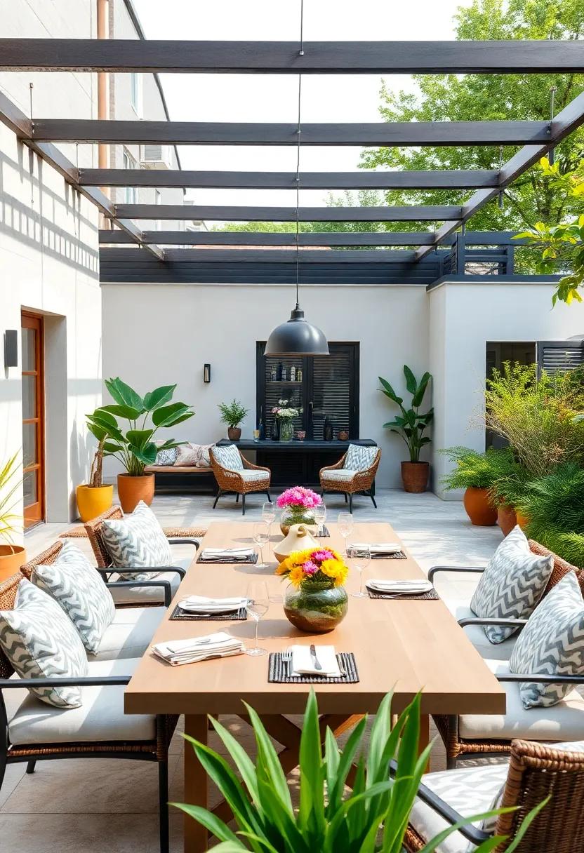 Garden to Table ⁢Dining: ‌Experience the ⁤joy of ⁣al fresco‌ dining with sleek dining sets that​ combine comfort and style, making ⁢every meal an‍ occasion