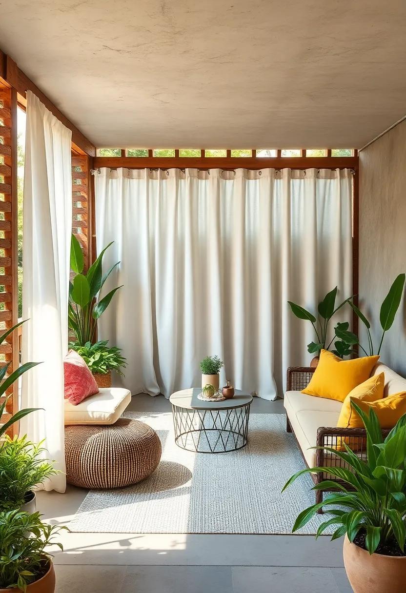 Fabric shower​ Curtains: ‍use weather-resistant ⁣shower curtains as a colorful, flexible barrier that can⁣ withstand‌ the outdoor elements