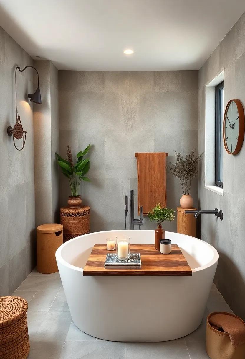 Bathtub Tray: Incorporate a wooden tray for functionality and luxury, perfect for holding ​a book or a candle ‌during ⁣a relaxing soak