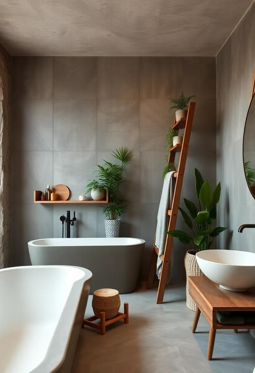 Functional⁢ Decor: Select decor ⁤that serves double duty, like a ladder shelf ‌for both storage and‍ a stylish display of‍ plants and towels