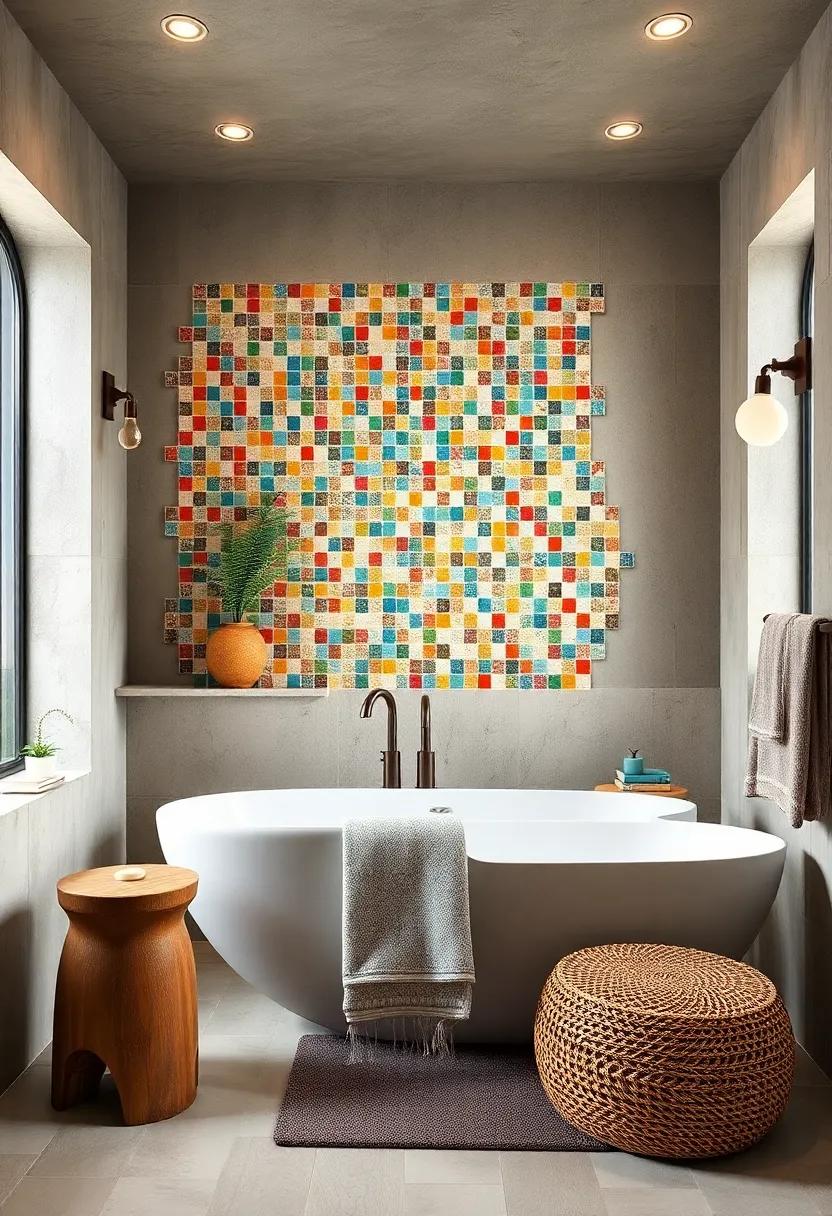 Mosaic Tile Accents: Create a ⁣stunning feature⁣ wall‍ or back-splash with colorful mosaic tiles for added visual complexity