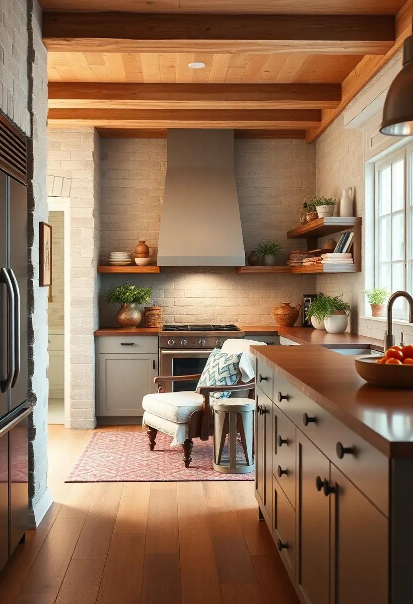 Cozy Nook: Designate a small corner for a cozy reading nook with a comfortable⁣ chair ⁢and​ a small bookshelf, making ⁢your kitchen a versatile gathering‌ space