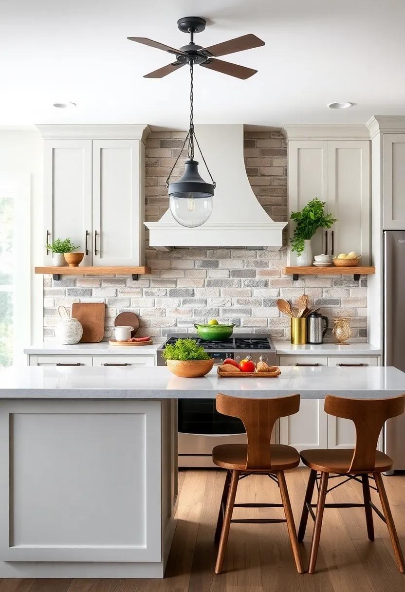 Rustic Backsplash: Choose a stone or brick ⁣backsplash that adds texture and character, harmonizing ​beautifully with the farmhouse theme