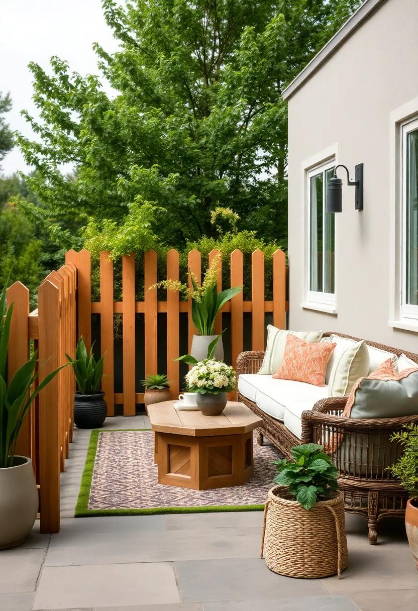 Classic Split Rail Fence: Embrace the timeless charm of a classic split rail fence, perfect for defining your garden while allowing for a picturesque view beyond