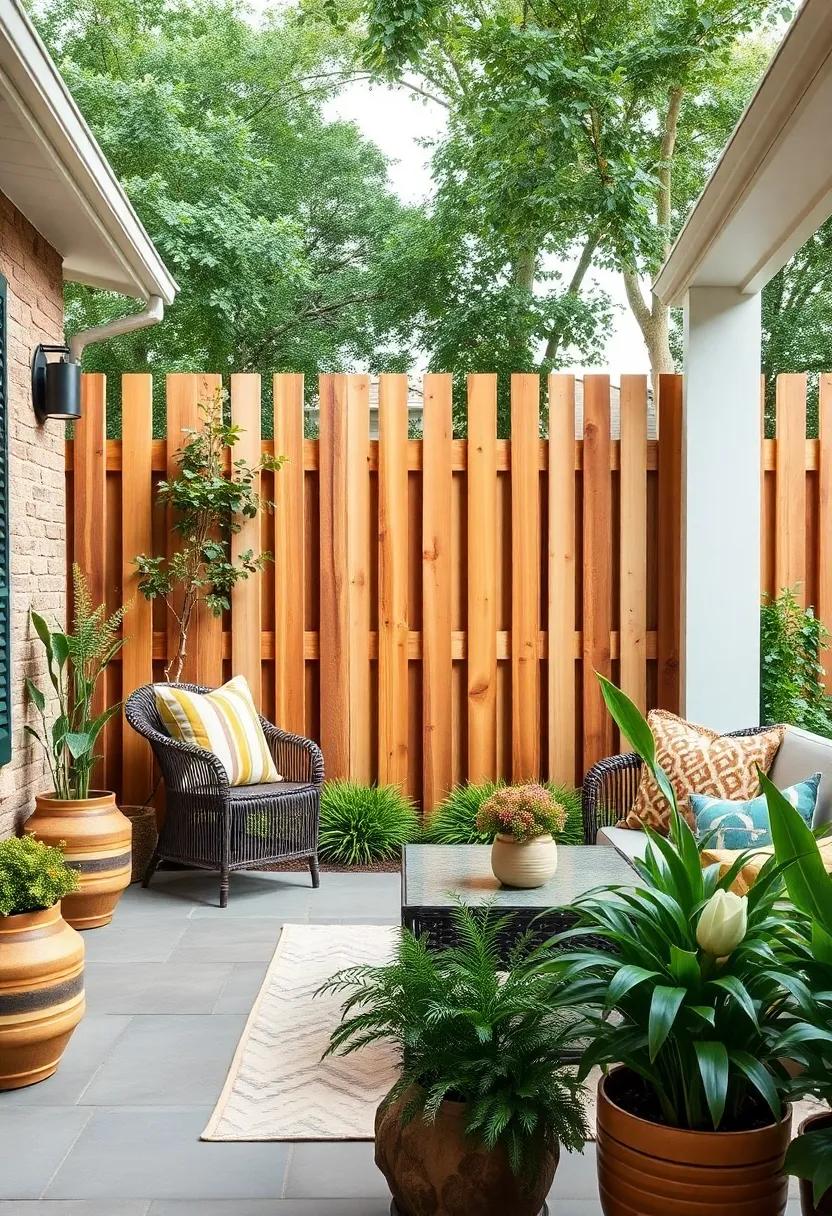 Picket fence with a Twist: Go beyond the typical picket fence by varying the heights of the slats for a playful yet charming approach to traditional fencing